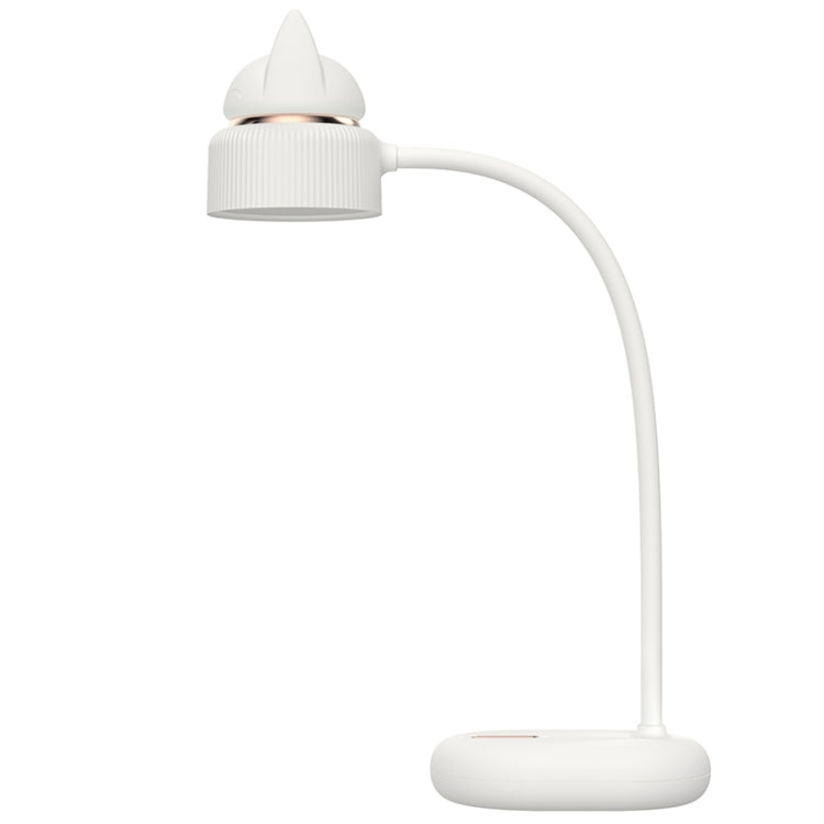 Candeeiro de mesa LED com design de fonte dupla em forma de gato, suporte para controlo de 3 níveis de brilho