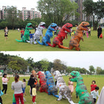 Fato Insuflável de Dinossauro para Adultos Fato de Dragão Insuflável para Halloween Fato de Carnaval para Festa para Mulheres e Homens