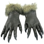 1 Par de Luvas de Lobo em Látex para Decoração de Halloween, Acessórios para Festa de Máscaras de Halloween, Luvas de Lobo