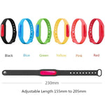 10 Pulseiras Repelentes de Mosquitos em Silicone com Fecho, Adequadas para Crianças e Adultos, Comprimento: 23cm, Cor Enviada Aleatoriamente, 10 Unidades