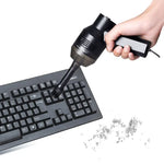 Kit de Limpeza Portátil HK-6019A com Sucção Potente USB 3.5W, Escova para Teclado de Computador, Bocal Coletor de Pó, Aspirador Manual para Limpeza de Portátil / Animais de Estimação, Cabo USB de 1,8 m, DC 5V (Preto)