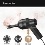 Kit de Limpeza Portátil HK-6019A com Sucção Potente USB 3.5W, Escova para Teclado de Computador, Bocal Coletor de Pó, Aspirador Manual para Limpeza de Portátil / Animais de Estimação, Cabo USB de 1,8 m, DC 5V (Preto)