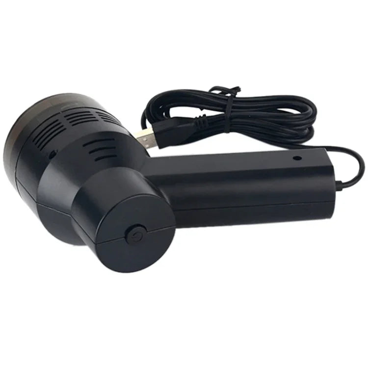 Kit de Limpeza Portátil HK-6019A com Sucção Potente USB 3.5W, Escova para Teclado de Computador, Bocal Coletor de Pó, Aspirador Manual para Limpeza de Portátil / Animais de Estimação, Cabo USB de 1,8 m, DC 5V (Preto)