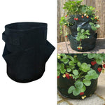 Saco de Plantação de Morangos em Feltro Não Tecido com 6 Bolsos 26L / 7 Galões, Tamanho: 30X35cm