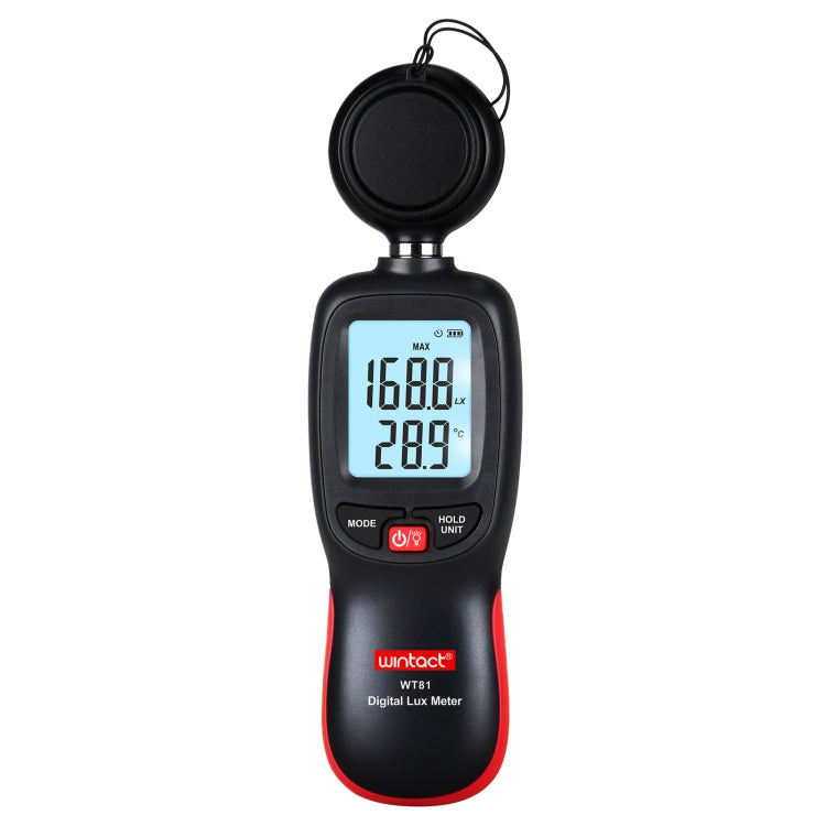Medidor Digital de Luz Lux Wintact WT81 para Fábrica / Escola / Casa e Diversas Ocasiões, Alcance: 0-200.000 Lux