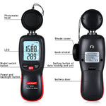 Medidor Digital de Luz Lux Wintact WT81 para Fábrica / Escola / Casa e Diversas Ocasiões, Alcance: 0-200.000 Lux