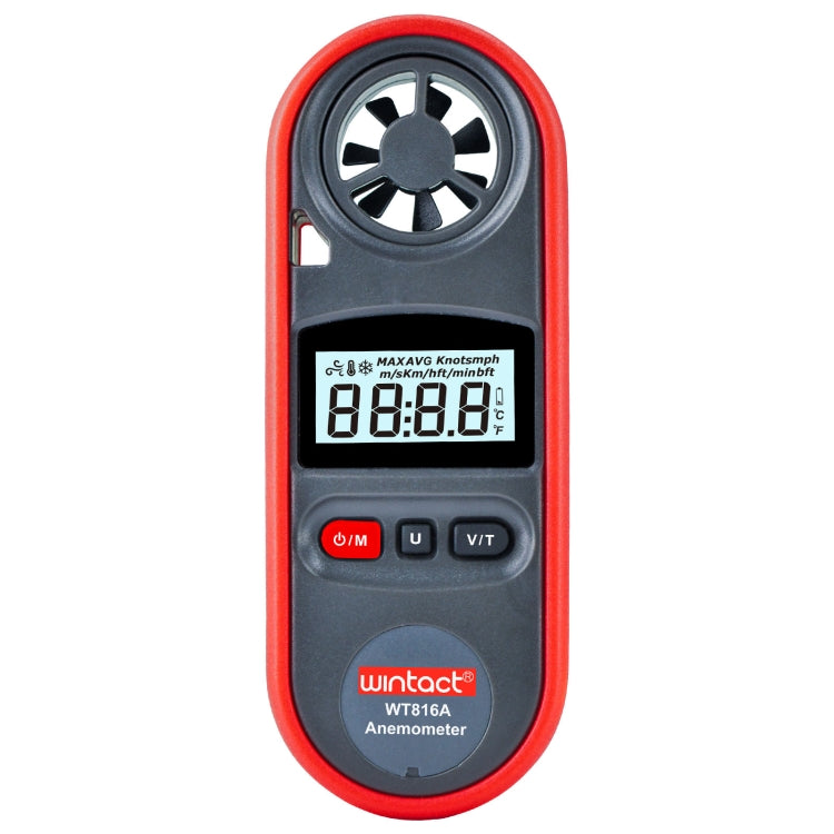 Termómetro Eletrónico Digital Anemómetro Wintact WT816A, WT816A