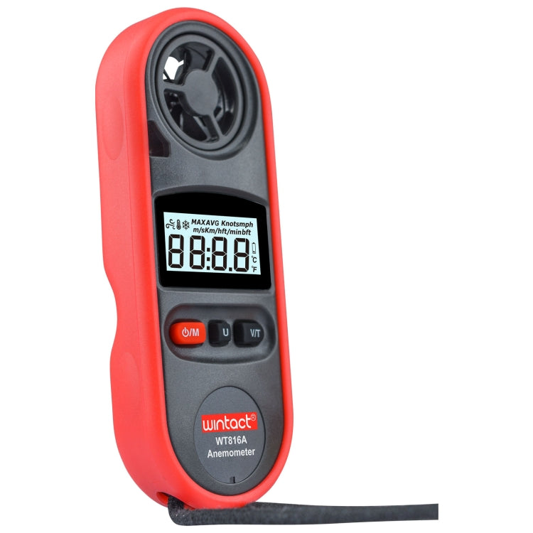 Termómetro Eletrónico Digital Anemómetro Wintact WT816A, WT816A