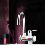 Torneira Electrotermal Rotativa de Aquecimento Rápido 3s com Luz Indicadora, 220V, Tamanho: S, Luz Indicadora / Tamanho: S