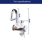 Torneira rotativa eletrotérmica de aquecimento rápido 3s com visor digital, 220V, Tamanho: S, Visor digital / Tamanho: S