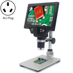 Microscópio Digital Eletrónico Portátil de Secretária com Ecrã LCD de 7 polegadas G1200 1200X, Ficha AU, Bateria de Lítio Ficha AU, Bateria de Lítio Ficha EU, Bateria de Lítio Ficha UK, Bateria de Lítio Ficha US