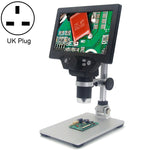 Microscópio Digital Eletrónico Portátil de Secretária com Ecrã LCD de 7 polegadas G1200 1200X, Ficha AU, Bateria de Lítio Ficha AU, Bateria de Lítio Ficha EU, Bateria de Lítio Ficha UK, Bateria de Lítio Ficha US
