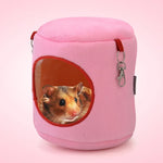 Casa Cilíndrica em Flanela para Animal de Estimação, Rede Quente para Hamster, Cama Suspensa, Ninho para Pequenos Animais, M, Tamanho: 10*12*12cm, Tamanho: 10*12*12cm