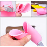 Cute Duck Mouth Shape Silicone Muzzle for Pet Dog, Size: M, M  Yellow, M  Coffee, M  Pink