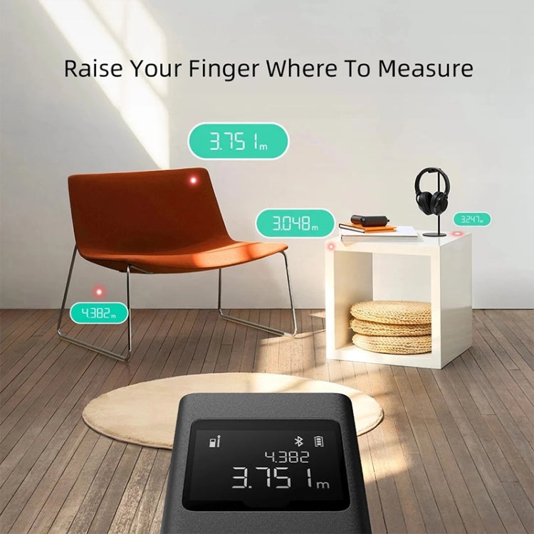 Medidor de distância inteligente original Xiaomi Mijia com visor LCD e laser