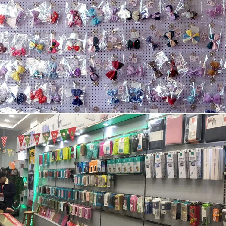 10pcs Ganchos para Parede de Loja de Roupas de Supermercado, Placa com Furos, Espaçamento dos Furos: 2,5cm, Comprimento: 15cm, Diâmetro do Arame: 3,3mm, Comprimento: 15cm