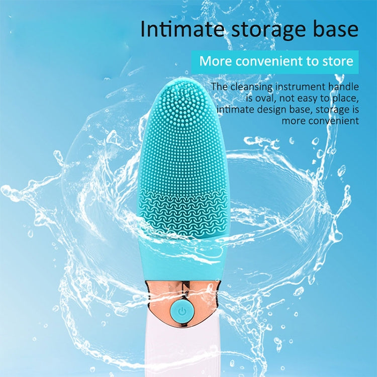 CNaier AE-618 Limpeza Facial Elétrica com Onda Acústica de Silicone Alimentada a Pilhas, AE-618(Laranja), AE-618(Rosa), AE-618(Verde), AE-618(Azul)