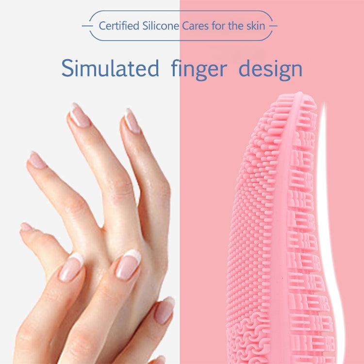 CNaier AE-618 Limpeza Facial Elétrica com Onda Acústica de Silicone Alimentada a Pilhas, AE-618(Laranja), AE-618(Rosa), AE-618(Verde), AE-618(Azul)
