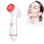 CNaier AE-868 Limpador Facial Elétrico de Silicone com Vibração Ultrassónica a Pilhas, AE-868 (Rosa), AE-868 (Azul)