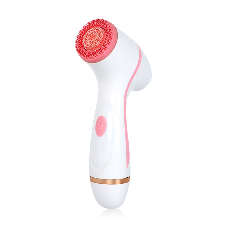 CNaier AE-868 Limpador Facial Elétrico de Silicone com Vibração Ultrassónica a Pilhas, AE-868 (Rosa), AE-868 (Azul)