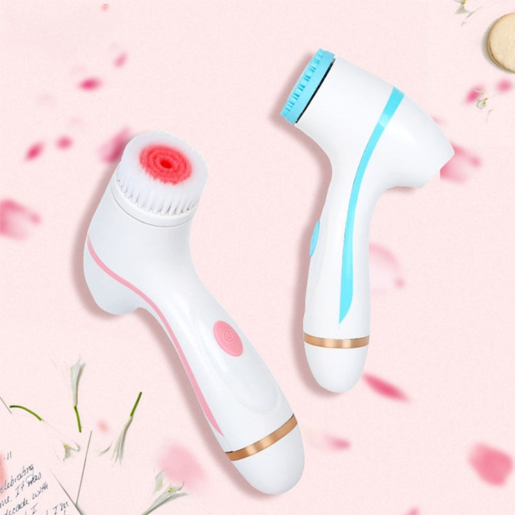 CNaier AE-868 Limpador Facial Elétrico de Silicone com Vibração Ultrassónica a Pilhas, AE-868 (Rosa), AE-868 (Azul)