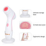 CNaier AE-868 Limpador Facial Elétrico de Silicone com Vibração Ultrassónica a Pilhas, AE-868 (Rosa), AE-868 (Azul)