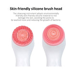 CNaier AE-868 Limpador Facial Elétrico de Silicone com Vibração Ultrassónica a Pilhas, AE-868 (Rosa), AE-868 (Azul)