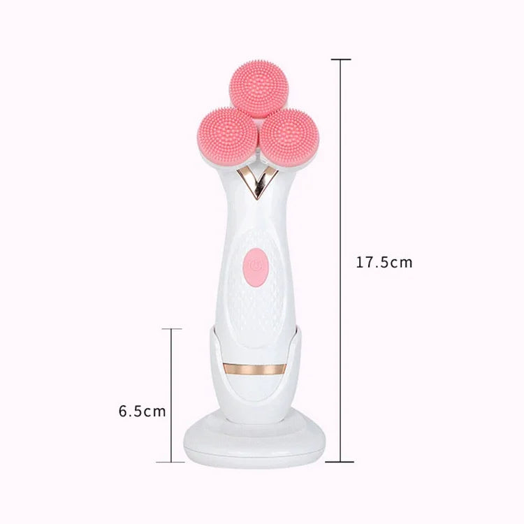 Limpeza Facial Elétrica de Silicone CNaier AE-878 com Carregamento USB, AE-878(Rosa), AE-878(Azul)
