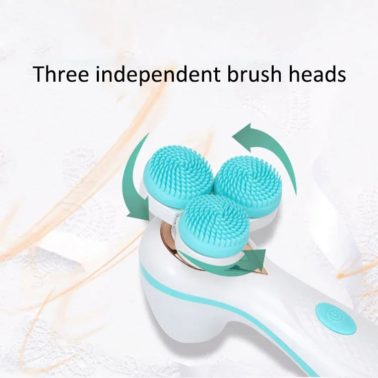 Limpeza Facial Elétrica de Silicone CNaier AE-878 com Carregamento USB, AE-878(Rosa), AE-878(Azul)