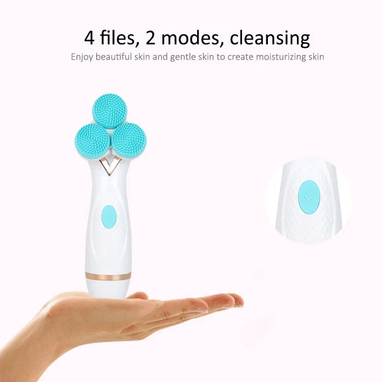 Limpeza Facial Elétrica de Silicone CNaier AE-878 com Carregamento USB, AE-878(Rosa), AE-878(Azul)