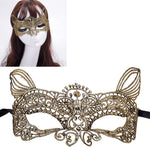 Festa de Máscaras de Halloween Dança Senhora Sexy Bronzeada Máscara de Renda Rei Gato, Rei Gato Bronzeado