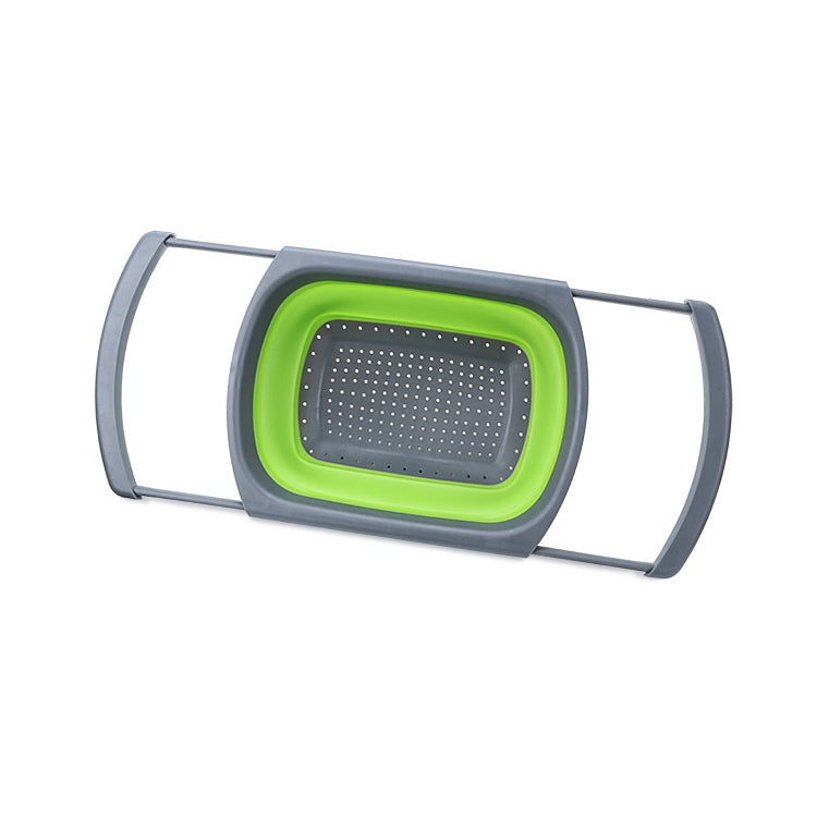 kn003 Cesto Retrátil para Filtro de Água de Frutas e Legumes Doméstico, Verde, Vermelho