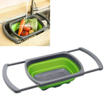 kn003 Cesto Retrátil para Filtro de Água de Frutas e Legumes Doméstico, Verde, Vermelho