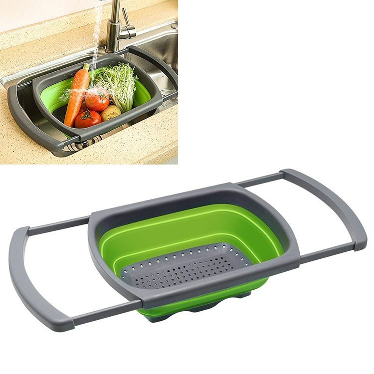 kn003 Cesto Retrátil para Filtro de Água de Frutas e Legumes Doméstico, Verde, Vermelho