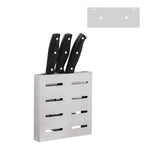 Suporte de Facas de Parede para Cozinha em Aço Inoxidável 304, Suporte para Facas