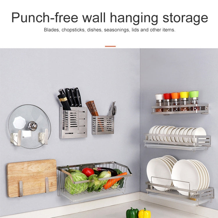 Suporte de Facas de Parede para Cozinha em Aço Inoxidável 304, Suporte para Facas