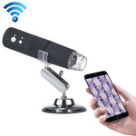 Microscópio Digital USB WiFi com Ampliação de 50X~1000X, Sensor de Imagem HD 1920x1080P, 8 LEDs e Suporte Profissional