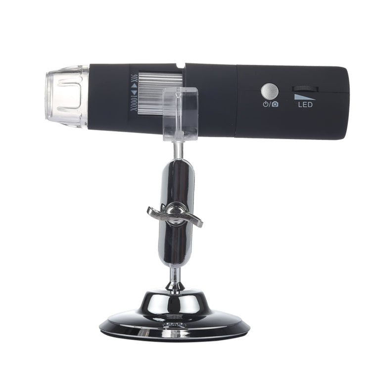 Microscópio Digital USB WiFi com Ampliação de 50X~1000X, Sensor de Imagem HD 1920x1080P, 8 LEDs e Suporte Profissional