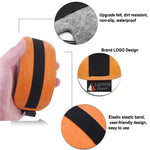 Bolsa de Armazenamento para Rato Estilo Europeu em Couro PU Elástico com Pelo e Feltro para Apple Magic Mouse 2, Estilo Europeu