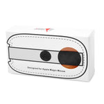 Bolsa de Armazenamento para Rato Estilo Europeu em Couro PU Elástico com Pelo e Feltro para Apple Magic Mouse 2, Estilo Europeu