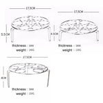 Cesto para Vapor com Suporte para Ovos e Legumes para Panela de Pressão Instantânea, Diâmetro: 17,5cm, Altura: 4,5cm