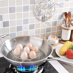 Cesto para Vapor com Suporte para Ovos e Legumes para Panela de Pressão Instantânea, Diâmetro: 17,5cm, Altura: 4,5cm