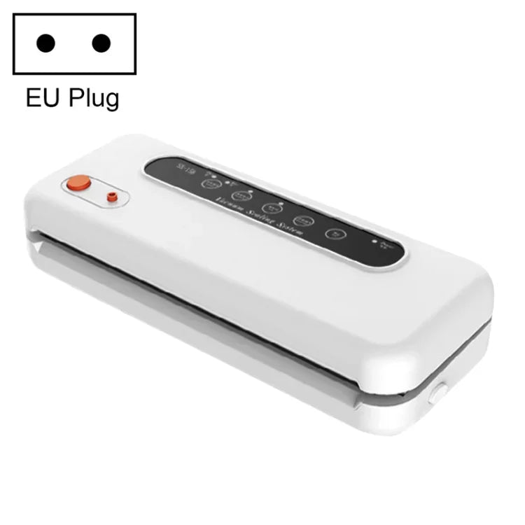 Máquina Seladora de Embalagem a Vácuo para Alimentos Doméstica e Comercial, Plugue UE, Alimentação Plugue UE (Preto), Alimentação Plugue UE (Branco)