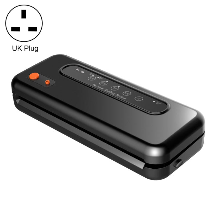 Máquina Seladora de Embalagem a Vácuo para Alimentos Doméstica e Comercial, Plugue UK, Alimentação Plugue UK (Preto), Alimentação Plugue UK (Branco)