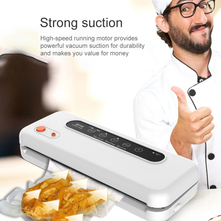 Máquina Seladora de Embalagem a Vácuo para Alimentos Doméstica e Comercial, Plugue UK, Alimentação Plugue UK (Preto), Alimentação Plugue UK (Branco)