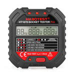 Testador de Tomada com Ecrã Digital Multifuncional HABOTEST HT107D, HT107D (Plugue US), HT107D (Plugue UK), HT107D (Plugue EU)