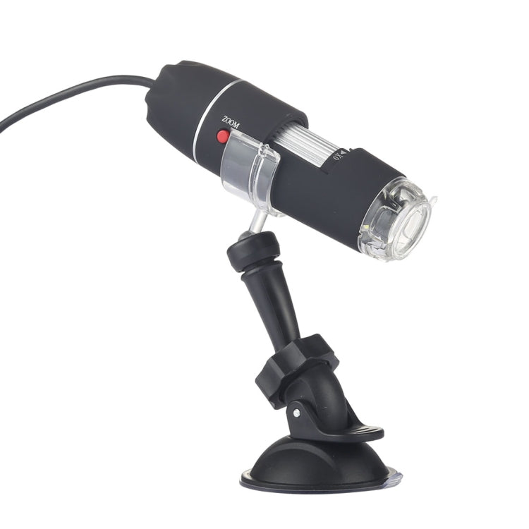 Microscópio Digital USB 2 em 1 com Ampliação de 1600X, Sensor de Imagem HD 0,3MP, 8 LEDs e Suporte Profissional, 1600X