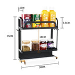 Suporte de Armazenamento Magnético para Frigorífico de Duas Camadas para Cozinha, Duas Camadas