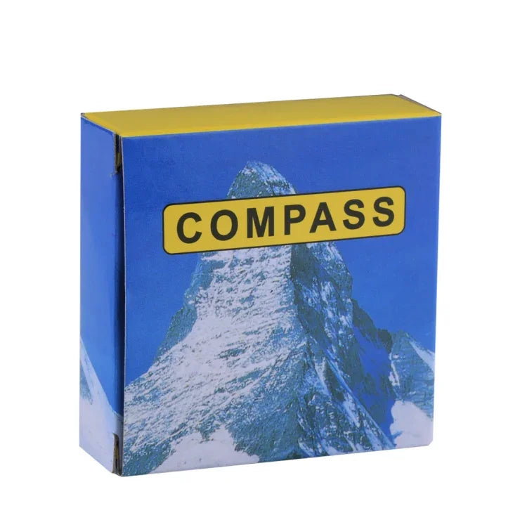 Bússola de Exibição Luminosa Dourada Portátil para Bolso em Latão para Campismo e Caminhada Atividades ao Ar Livre Guia de Apontamento, G50