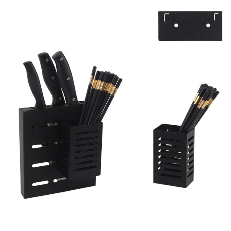 Suporte de Parede para Cozinha em Aço Inoxidável para Facas, Pauzinhos e Recipiente, Suporte para Facas, Pauzinhos e Recipiente